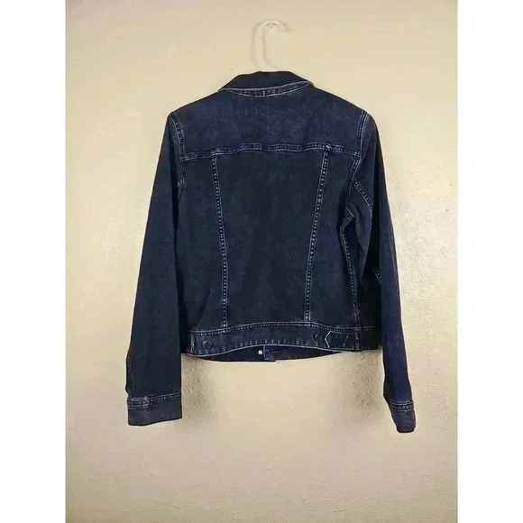 Talbots Denim Jacket Button Front Chest Pockets Small - Picture 5 of 7